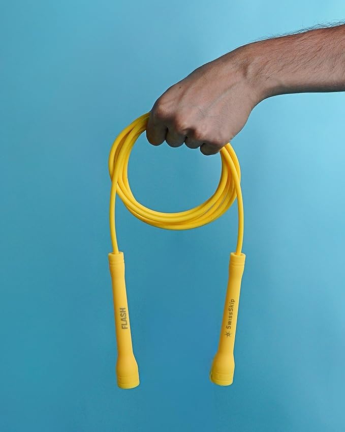 Speed Jump Rope by Dayan Kolev, 5mm PVC Skipping Rope, Great for Beginners and Advanced Athlets, Designed for Fitness, Cardio, Boxing & CrossFit, Adjustable length with Unbreakable Handles