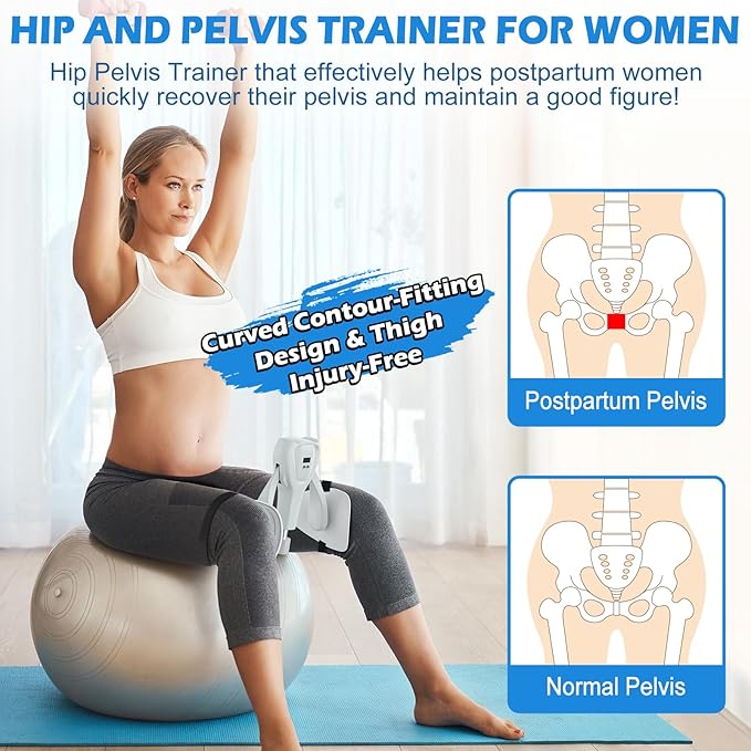 3rd Gen Thigh 0-100 lbs Adjustable Resistance Inner Leg Exercisers with Leg Straps Band Pelvic Floor Kegel Hip Exercise Workout Equipment Pilates Women Men