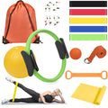 HASHMUST Pilates Ring Kit 12 PCS for Women, Home Workout Equipment with Magic Circle, Mini Exercise Ball, Resistance Bands, Massage Lacrosse, Yoga Strap, Full-Body Fitness Set for Toning & Gift