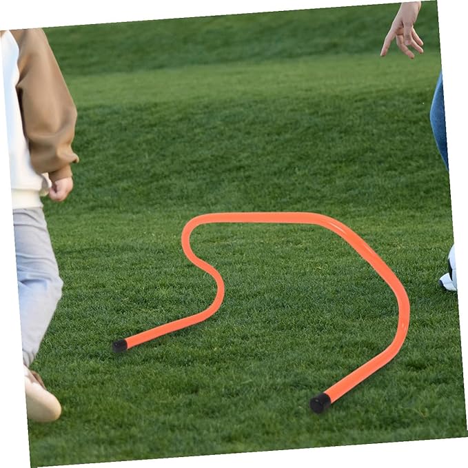 GALPADA 4pcs Speed Hurdles Set 15cm Plastic Agility Track Hurdles for Football Basketball Training Youth Sports Conditioning Equipment