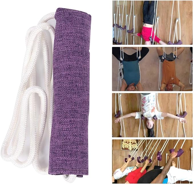 Keenso Yoga Rope, 17mm Aids Tool Pilates Flexbands Accessory, Yoga & Pilates Functionality, CVC Material Shown