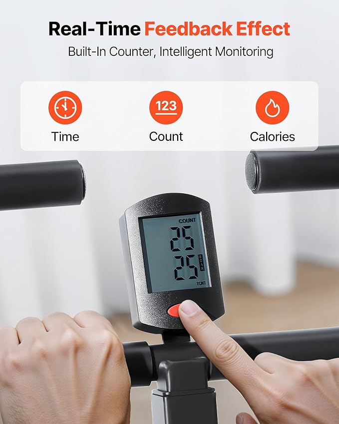 VEVOR Squat Machine, Deep Squat Rowing Machine for Home, Easy Setup & Foldable Exercise Equipment, Glute Trainer Machine with 2/3 High-Strength Resistance Bands, Glutes & Leg Home Workout Machine