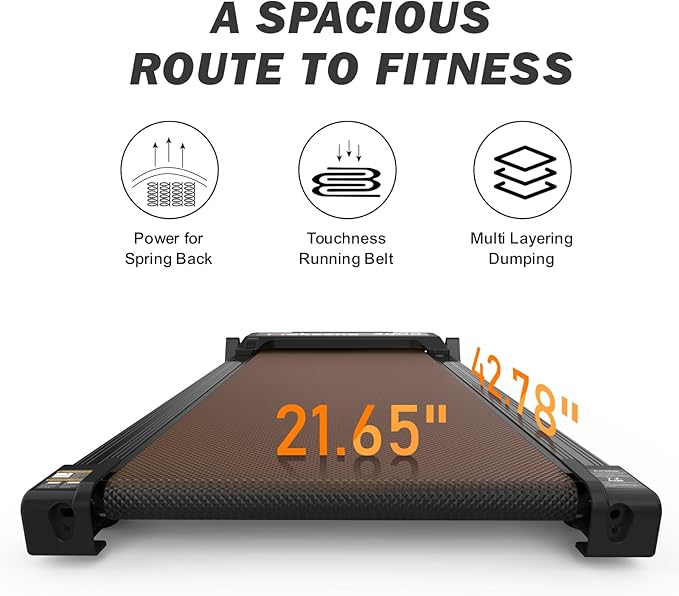 Maksone Under Desk Treadmill, Expert of Wooden Walking Pad, Walking Jogging Machine with Remote Control, Installation-Free…