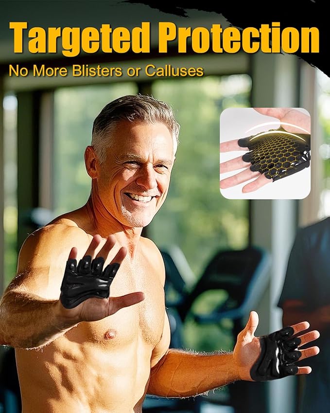 RIGWARL Weight Lifting Workout Gloves Men Women, Breathable Barehand Gym Gloves for Weightlifting Rowing Exercise Training Fitness Crossfit WODs