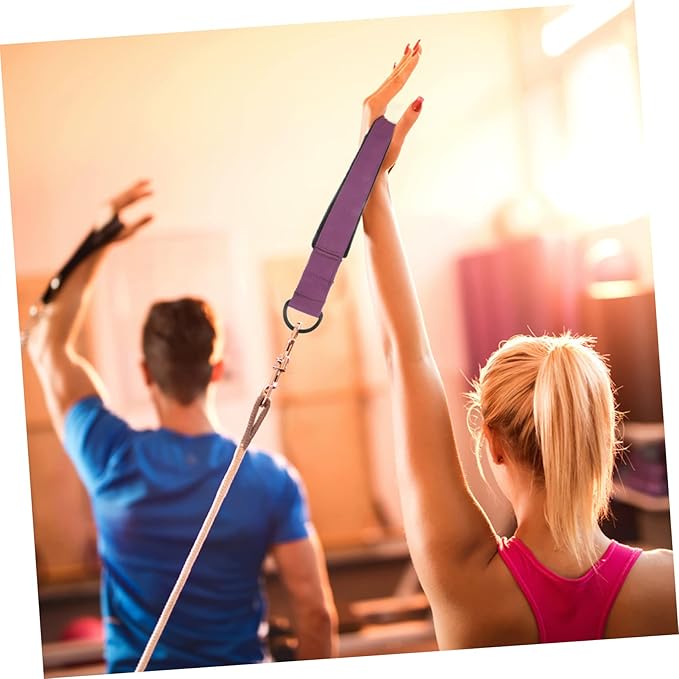 Mikikit Workout Band Flexibility Thick Gym Straps Gymnastics Yoga Belt Pilates Straps Blue Stretching Stretch