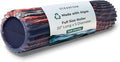 Oceanfoam Soft Tidal Roller (Dark Navy, Red and Natural Marbled) - Low Density Foam Roller for Physical Therapy, Back Pain, Exercise & Stretching - Wave Textured - Yoga, Wellness - Full Size, 20" x 5"