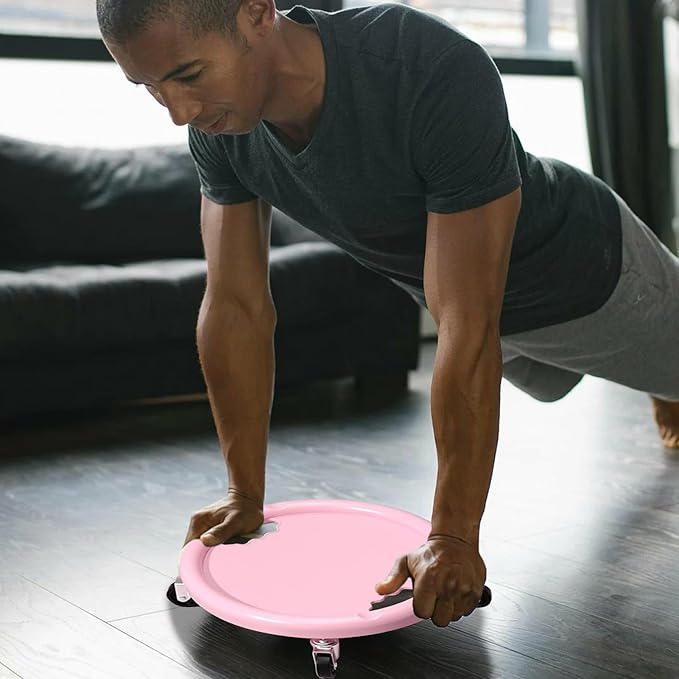 Ab Roller Wheel - Core Workout Roller, 360 Rotation System, Abdominal Training Board, Ergonomic Knee Mat | Women Men Home Gym Conditioning Muscle Shaping Balance Practice