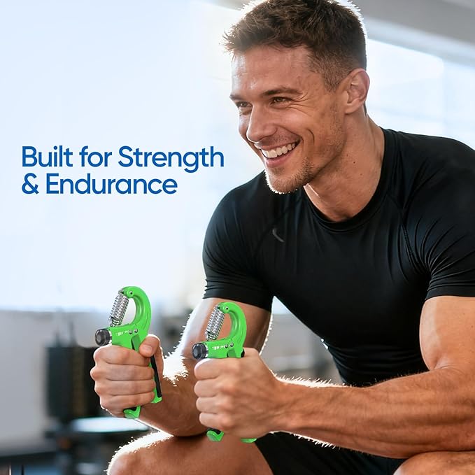 FitBeast Grip Strength Trainer 2 Pack – Adjustable Hand Grip Strengthener for Strength Training & Rehabilitation, 10-132 lbs Resistance Forearm Strengthener, Ideal for Athletes, Rehab, Office