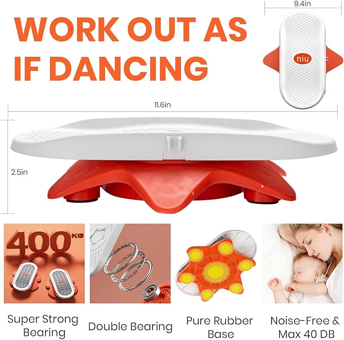 Ab Twister Board for Exercise Waist Twisting Disc with handle,Core Twister Exercise Board in Workout Home Gym Noiseless Balance Board Home Gym Exercise Equipment