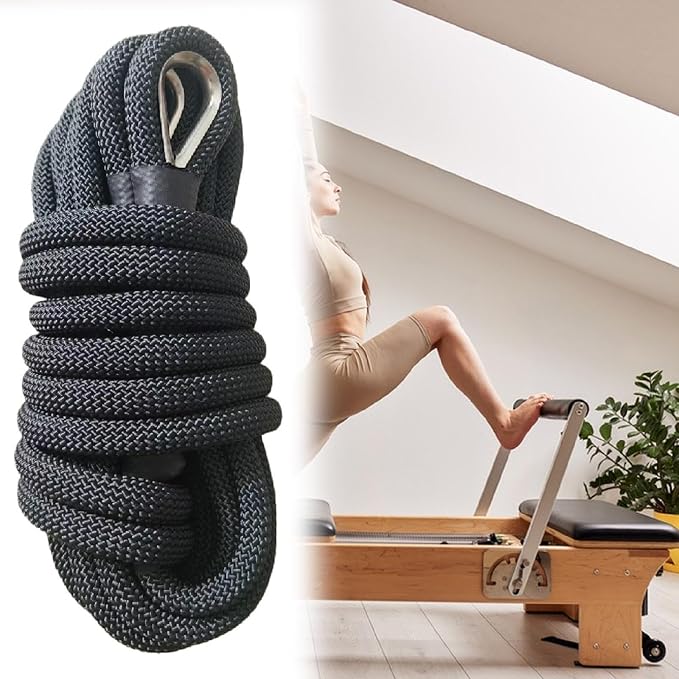 Pilates Reformer Pull Rope 102.36 inch (260cm) Replacement Hardware for Core Bed Fitness Equipment