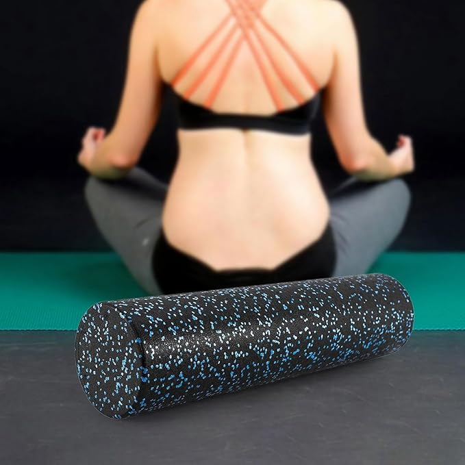 Column Foam Roller Multipurpose Relaxation Men Women Pilates Foam Roller for Fitness Worker Office Home Gym, 15cmx60cm Blue