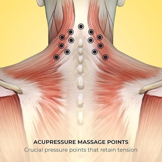 Lindo Shiatsu Neck Massager - Adjustable Knobs for Four-Point Gentle Shiatsu or Two-Point Deep Tissue Massage
