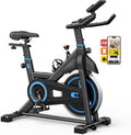 OLIXIS Exercise Bike with APP Control, Brake Pad Stationary Bikes with Quiet Magnetic Resistance, Indoor Cycling Spin Workout Bike with 300.0 lbs Weight Capacity