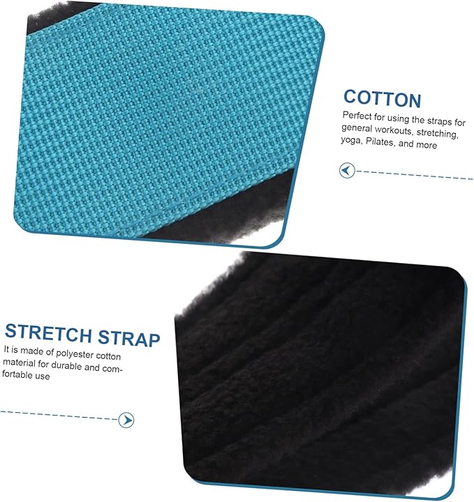 2pcs Yoga Straps for Stretching Fitness Bands for Exercise Lightweight for and Flexibility and Strength