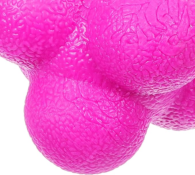 PRETYZOOM Hexagonal Reaction Ball 7cm Purple Agility Training Ball for Indoor Speed and Goalkeeper Reaction Exercises