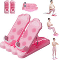 Slant Board, 3 in 1 Calf Stretch Board with Foot Massager & Resistance Bands, 12-Level Adjustable Incline Calf Stretcher for Relieving Calf Ankle Achilles Pain, Balance Exercise Trainer