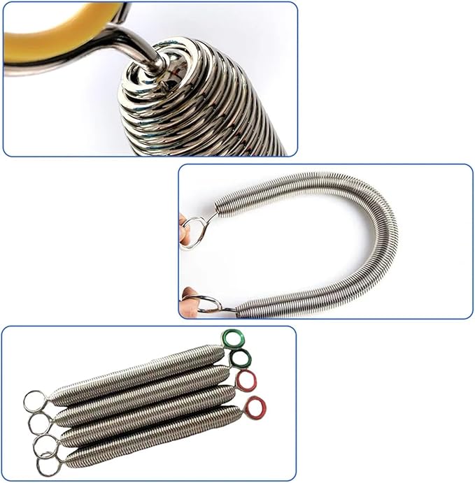 4pcs in Set Pilates Reformer Pilate Equipment Accessories Stability Chair Yoga Wire Steel Tension Springs for Various Yoga & Fitness Equipment