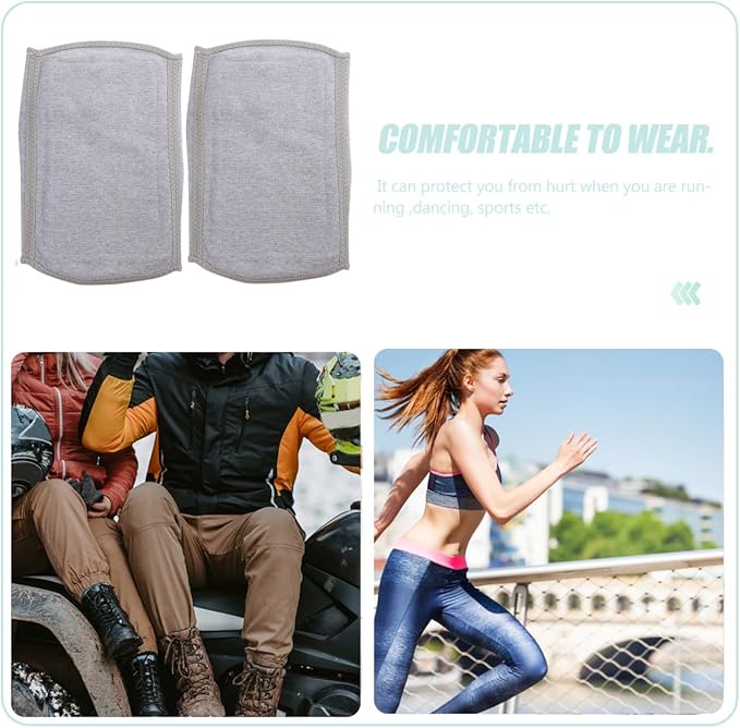 ARTIBETTER 2Pcs Thicken Wool Knee Warmers Thermal Knee Pads Support Sleeves for Sports Cycling Running Pain Relief Xl