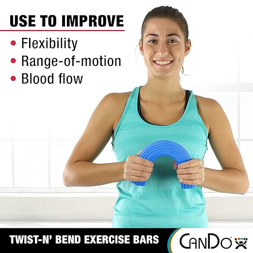 CanDo 10-1514 Twist-n' Bend Flexible Resistance Bar, Firm