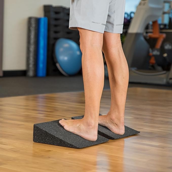 OPTP Slant (Pair) - Foam Wedge Incline Slant Boards - Stretching Equipment for Calf and Ankle Rehabilitation - Foot Wedges for Exercise, Achilles Tendonitis, Plantar Fasciitis, and Shin Splints