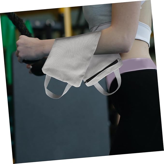 Canvas Weightlifting Sandbag with Adjustable Straps 10kg Capacity Fitness Training Bag for Strength and Yoga Workouts Sturdy Outdoor Exercise Gear