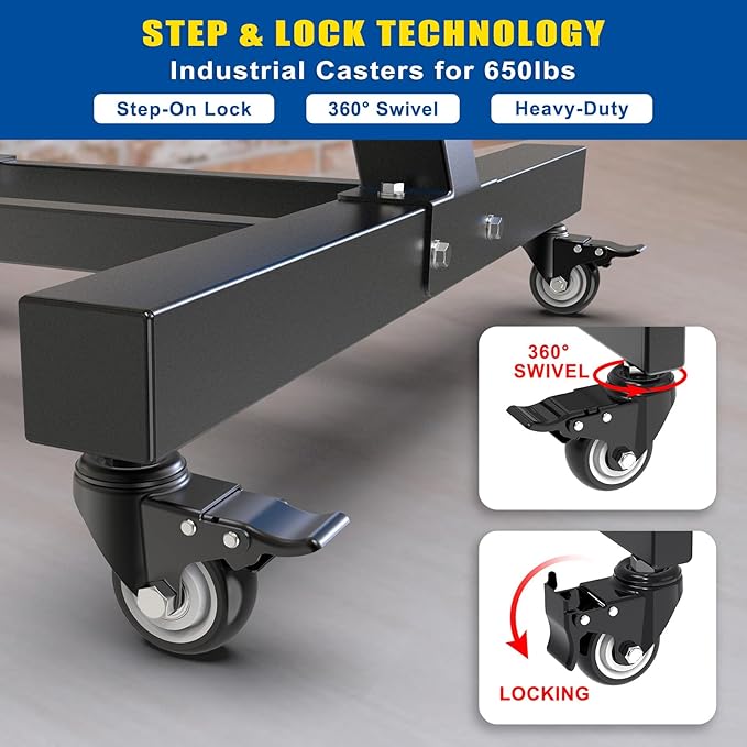 Kipika Weight Plate Tree Rack, Weight Holder for 2 inch Olympic Weight Plate & 2 Barbell Holders, Heavy Duty Bumper Plate Storage Organizer for Home Gym with Optional Wheels