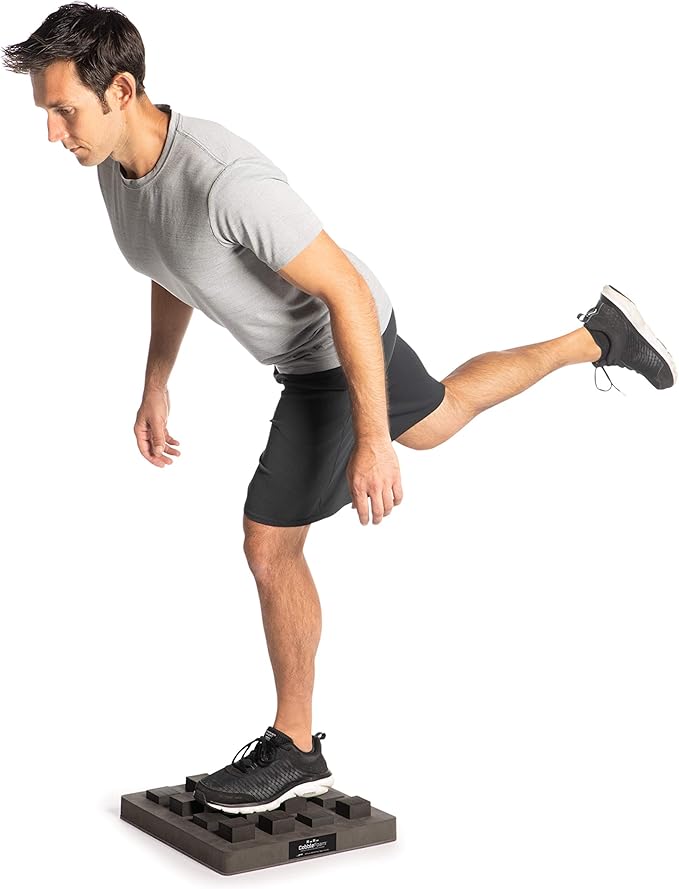 OPTP CobbleFoam Uneven-Surface Balance Trainer - Versatile Balance Board Training System Developed by a Physical Therapist for Injury, Surgery, Rehabilitation, and Sports Training