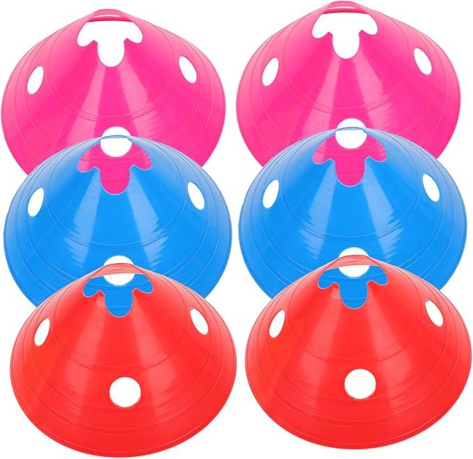 6pcs Football Training Hurdles Plastic Flexibility Agility Racks for Outdoor Sports for Boys and Girls and Athletes Coordination and Speed Training