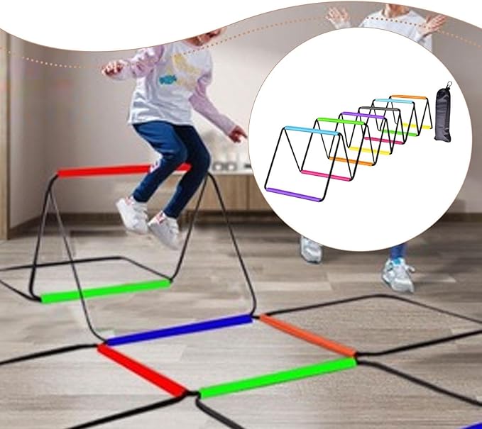 Yiju Agility Ladder Jumping Obstacles, Foldable for Kids Adults Soccer Speed Ladder Agility Training Equipment for Foot Exercise
