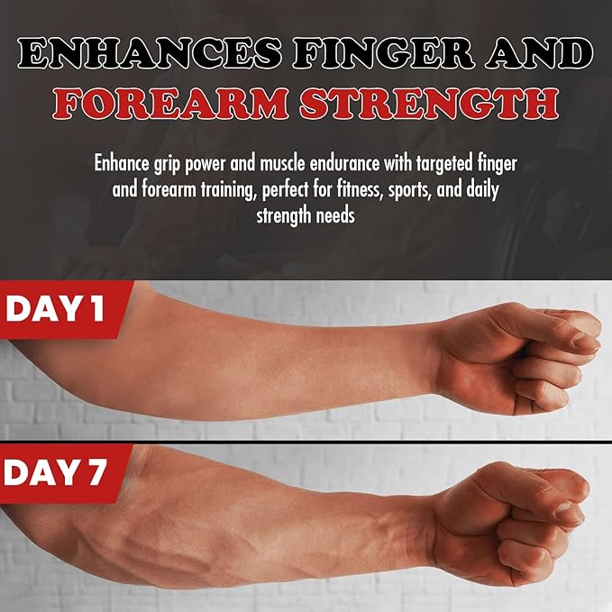 Adjustable Grip Strength Trainer Hand Gripper for Grip Strength, Forearm & Wrist Strengthener, Hand Exerciser for Strength Training & Therapy 11-220Lbs(5-100KG)