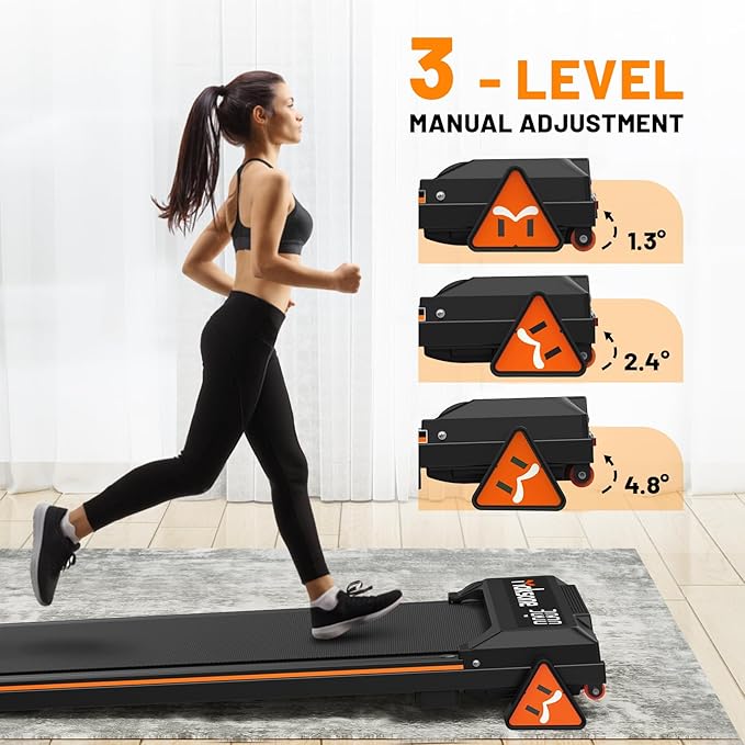 Maksone Under Desk Treadmill, Expert of Wooden Walking Pad, Walking Jogging Machine with Remote Control, Installation-Free…