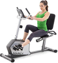 Marcy Recumbent Exercise Bike with Adjustable Seat and 8 Resistance Levels, 300 Pound Capacity NS-1201R