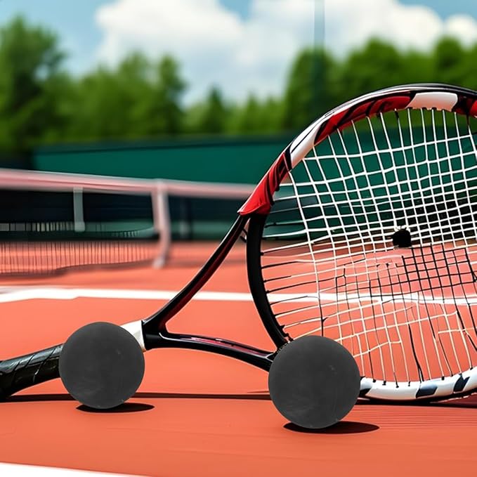 Professional High Elastic Rubber Reaction Ball 4Pcs Hollow Training Balls for Agility Reflex and Hand Eye Coordination Lightweight Speed Drill Racketball for Athletes Trainers
