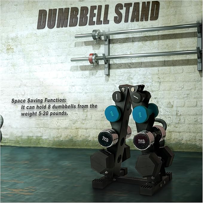 Dumbbell Rack, A-Frame Home Gym Weight Storage Rack, Heavy Duty Dumbbell Stand for Strength Training Workout