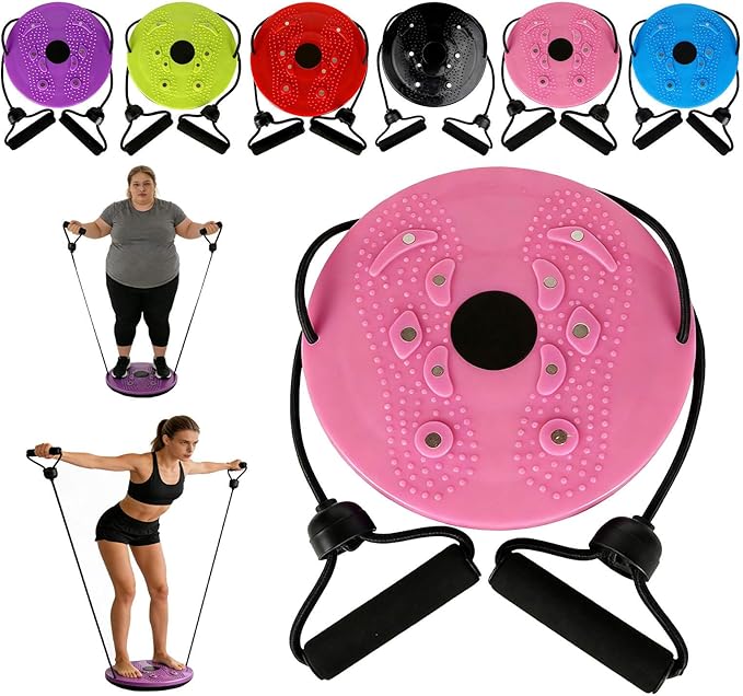 Waist Sculptor, 2026 Upgraded Waist Twister Machine - Adjustable 360° Rotation Twist Waist Machine with Ab Board for Core, Waist, Hip & Leg Workout, Home Pilates Core Trainer
