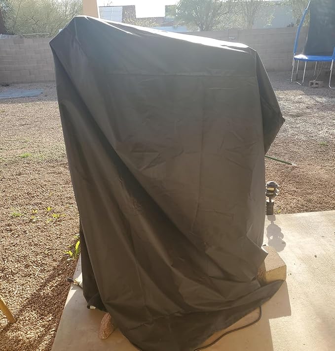 Pull Up Bar Station Cover 40x42x64in Protective Cover Strength Training Dip Stands Protection Gym Machine Cover for Indoor or Outdoor Power Tower/Pull Up Dip Station (Grey)