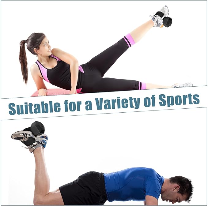 Dumbbell Foot Attachment, 2pcs Tibialis Trainer Adjustable Ankle Weights Straps for Weight Lifting Leg Workouts Straps Weight Lifting Shin Splint Hamstring Curls Fitness Training Home Gym Equipment