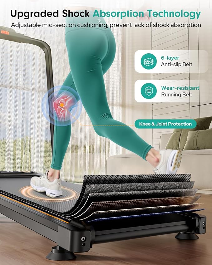 Folding Walking Pad with 15% Incline/RGB Light/Dual Screen Display, 3.5HP Treadmills for Home, Portable Walking Pad Treadmill with Handle Bar and 4 Adjustable Incline, 350lbs Capacity, Smart App