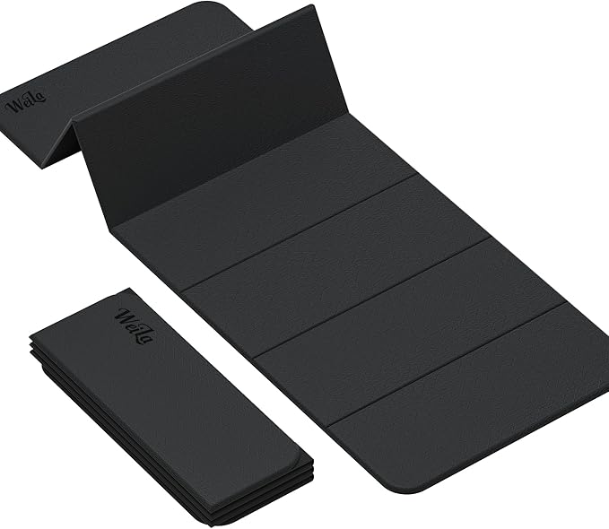 1/2 Inch Extra Thick Yoga Mat Pilates Equipment, 70"x24" Odorless Workout Mats for Home Gym, Non-slip Exercise Mats for Women Men Home Workout, Foldable Yoga Mats for Travel Camping Sleeping