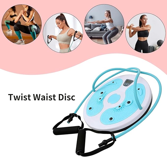 Twist Board - Waist Shaping Training Equipment,Core Twisting Disc with Calorie Count,for Home Gym Office Fitness Enthusiasts Beginners Post-Partum Individuals