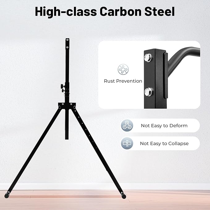 Foldable Pull Up Bar, Power Tower Pull Up Dip Station Multi-Function Power Tower Pull Up Bar Pulls Ups Bars Free Standing Home Gym Height Adjustable 440.92LBS Load Capacity
