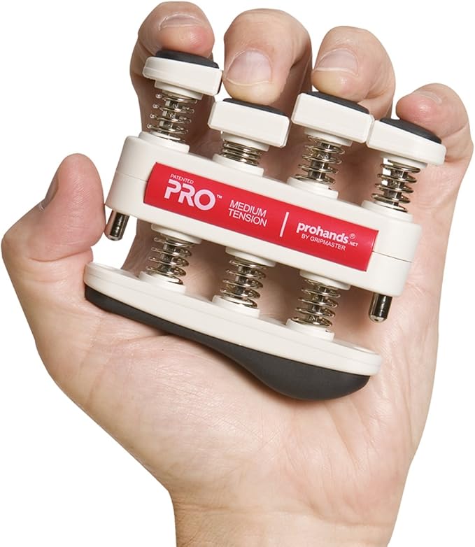 Prohands PRO Hand Exerciser, Finger Exerciser (Hand Grip Strengthener), Spring-Loaded, Finger-Piston System, Isolate and Exercise Each Finger
