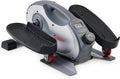 Sunny Health & Fitness Under Desk Elliptical Machine, Portable Sitting or Stand Peddler Exerciser for Seniors Home Office, SunnyFit App Access via Bluetooth with Optional Handlebar or Resistance Band