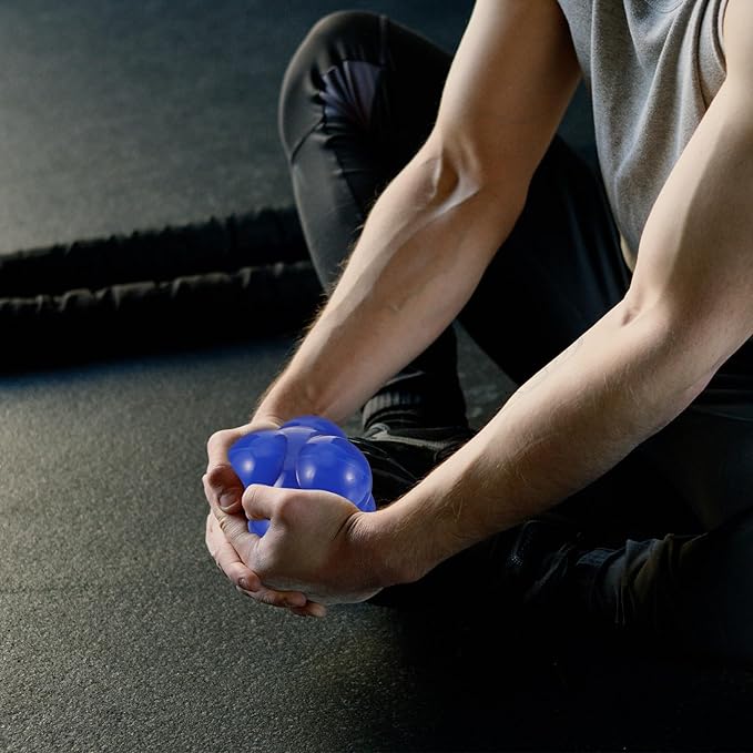 CHILDWEET Agile Training Ball Hexagonal Reaction Ball 68mm Silicone for Indoor Speed and Reflex Training