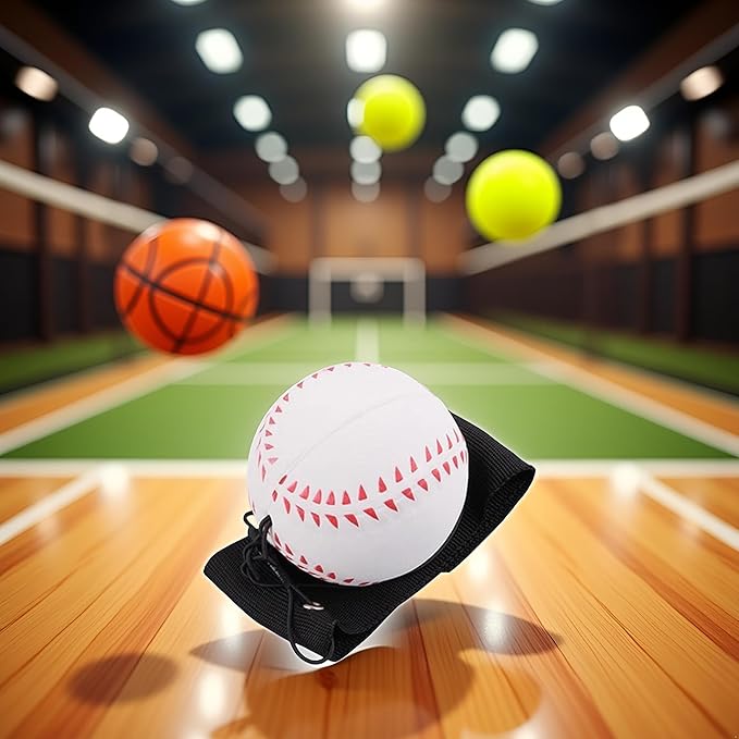 Professional Reaction Training Wristball Set (2.36") - Elastic Rebound Sports Equipment, Hand-Eye Coordination Exercise Tools for Athletes and Adults