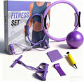 Home Pilates Kit for Women, Essentials Pilates Equipment Set- Pilates Ring, Figure Eight Supports, Mini Ball, Resistance Bands & Accessories for Beginners Workout at Home