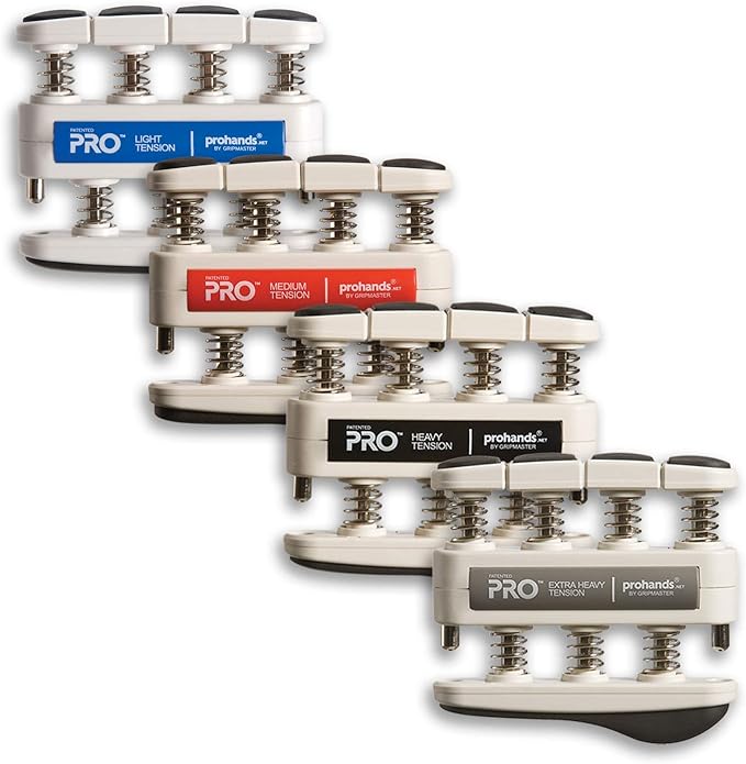 Prohands PRO Hand Exerciser, Finger Exerciser (Hand Grip Strengthener), Spring-Loaded, Finger-Piston System, Isolate and Exercise Each Finger