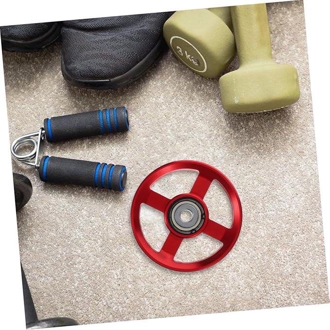 3pcs Aluminum Alloy Pulley System Gym Attachments Cable Pulley Wheels for Strength Training Equipment Home Gym Workout Accessories