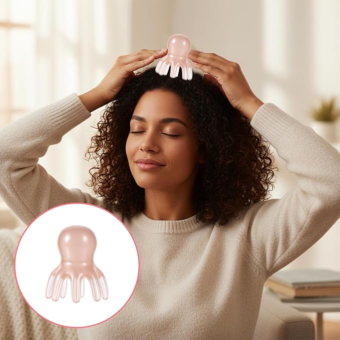 4 Pack Head Massager Scalp Comb Resin Scalp Stress Relax Tool Gua Sha Five Claw Massage Tool Portable Scalps Stress Relax Tools Manual Hair Scalps Massager for Father's Day Mother's Day Birthday Gifts