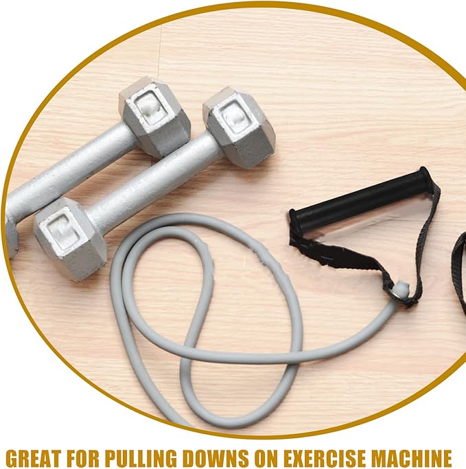 TOYANDONA 20pcs Fitness Handles Resistance Band Handles Plastic Ergonomic Cable Portable Workout for Home Gym Strength Training Equipment